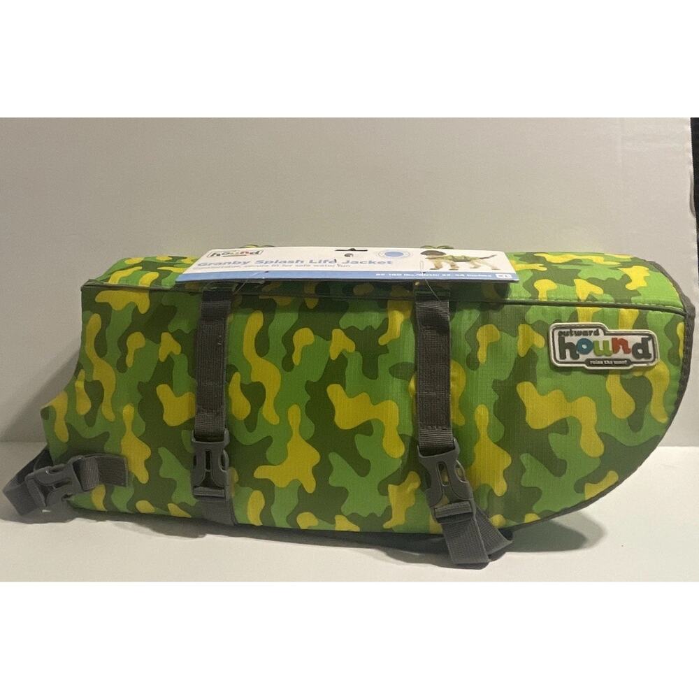 Outward Hound Granby Splash Dog Neoprene Life Vest Jacket Boat Beach XL (33-44")